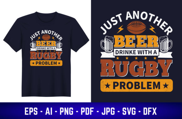 Beer Drinker Rugby Graphics & T-Shirt Design Review