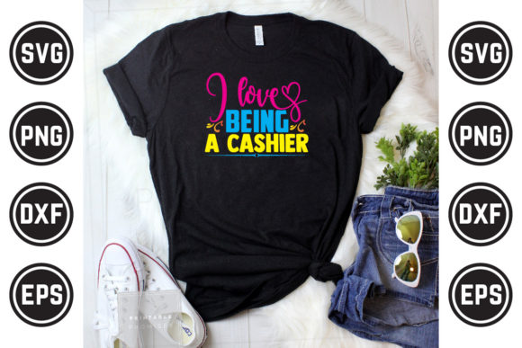 Cashier SVG Design for Craft Templates & Graphics