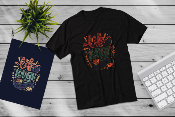 Lettering T-shirt Design: Graphics & Print Templates Review