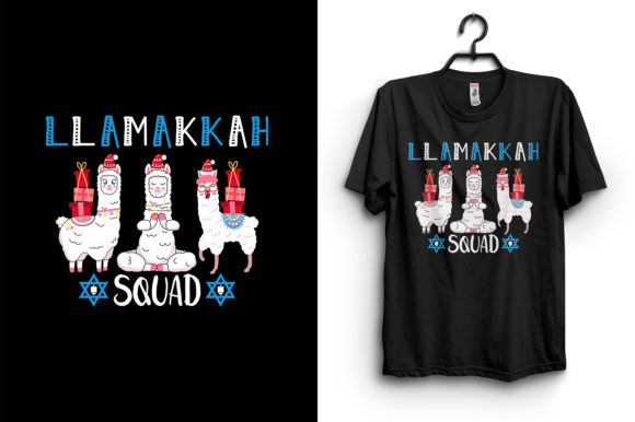 LLAMAKKAH SQUAD T-Shirt Design for Graphics and Print Templates