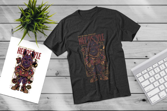 T-Shirt Design for HERO STYLE: Graphics & Print Templates