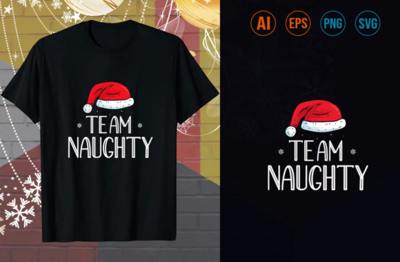 TEAM NAUGHTY: A Festive Graphic Design Asset