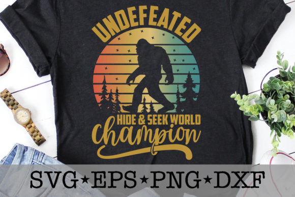 Undefeated Hide Seek World Champion Graphics for T-Shirt Designs