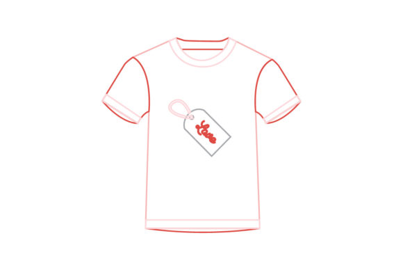 Valentine Vector T-Shirt Outline Graphics & Illustrations